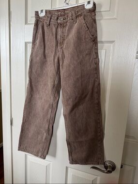 Old Navy Boys Brown Baggy Jeans 12